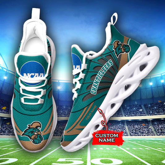 Ideafootwear Coastal Carolina Chanticleers NCAA Max Soul Shoes Sneakers For Men And Women