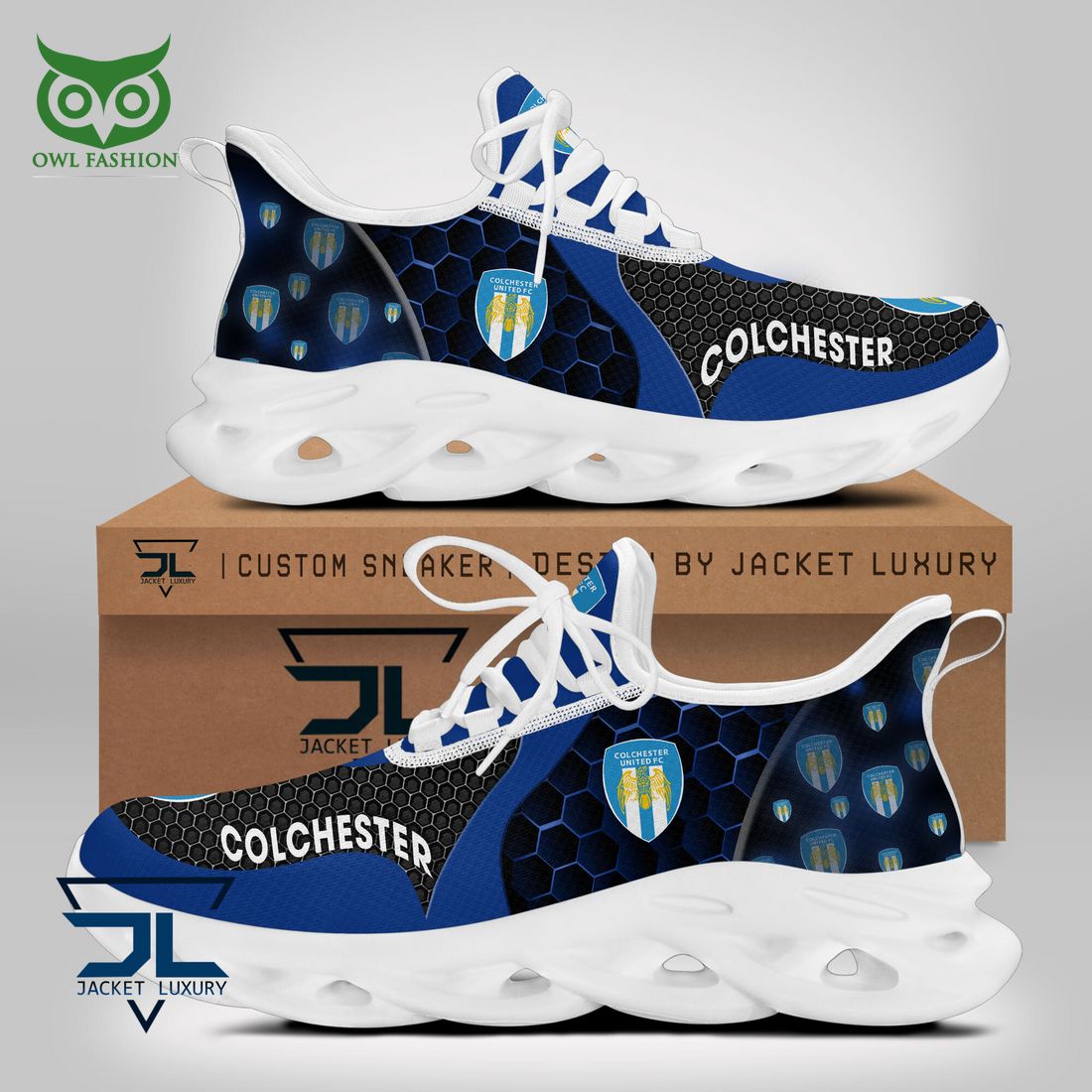 Ideafootwear Colchester United Max Soul Shoes Sneakers For Men And Women