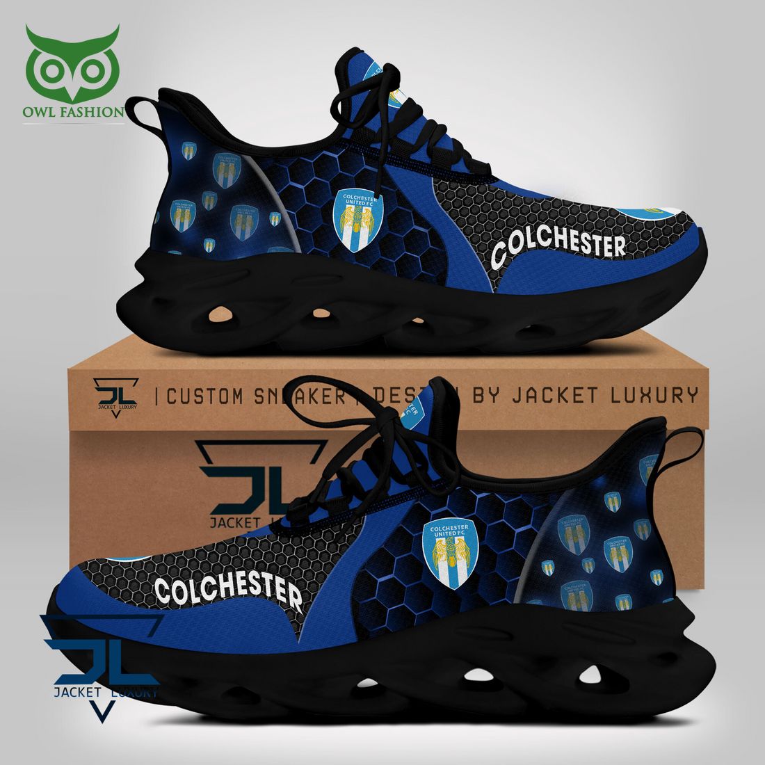 Ideafootwear Colchester United Max Soul Shoes Sneakers For Men And Women