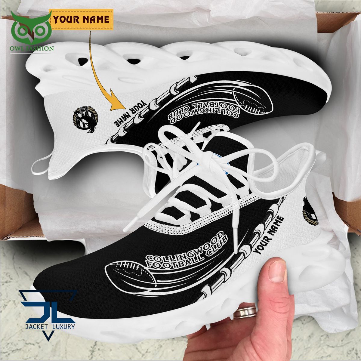 Ideafootwear Collingwood Football Max Soul Shoes Sneakers For Men And Women