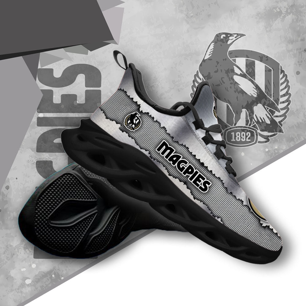 Ideafootwear Collingwood Magpies AFL Max Soul Shoes Sneakers For Men And Women