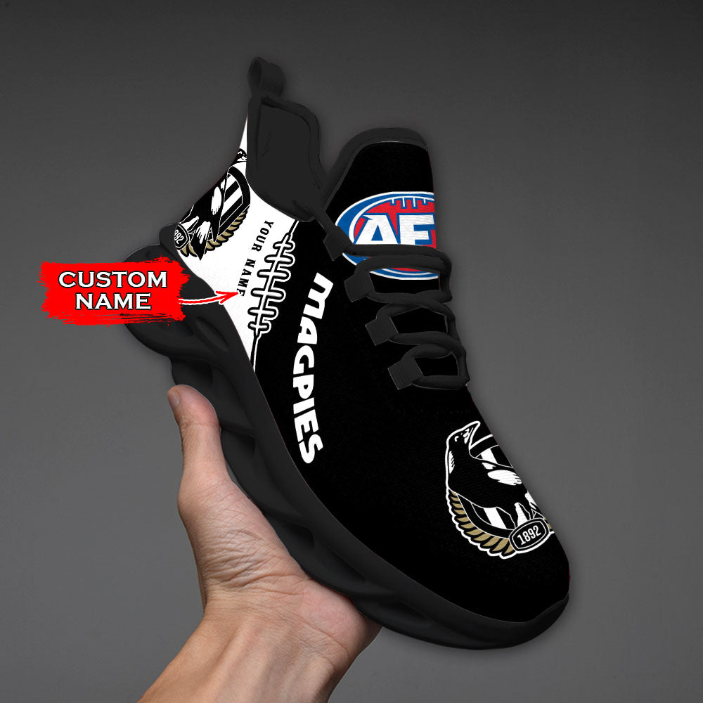 Ideafootwear Collingwood Magpies AFL Max Soul Shoes Sneakers For Men And Women
