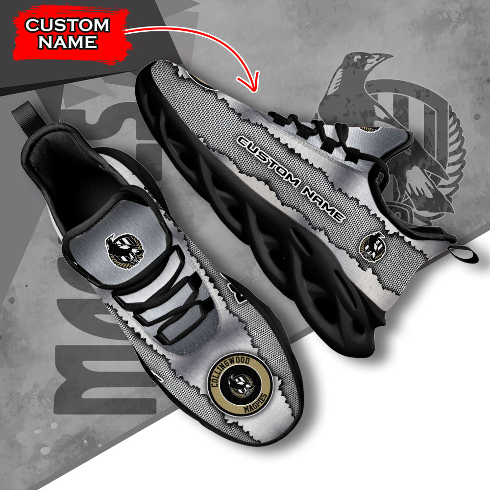 Ideafootwear Collingwood Magpies AFL Max Soul Shoes Sneakers For Men And Women