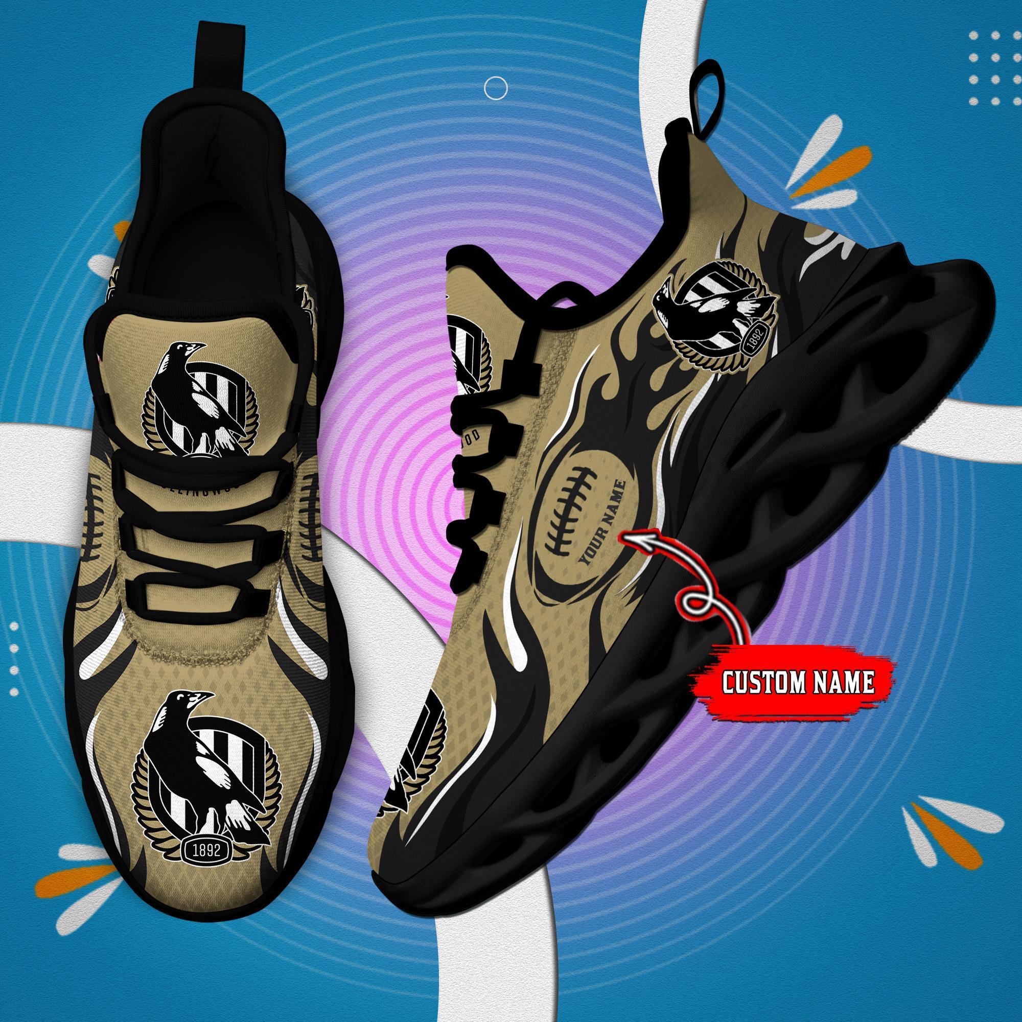 Ideafootwear Collingwood Magpies Max Soul Shoes Sneakers For Men And Women