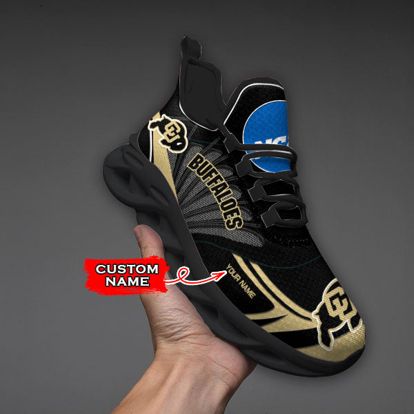Ideafootwear Colorado Buffaloes NCAA Max Soul Shoes Sneakers For Men And Women