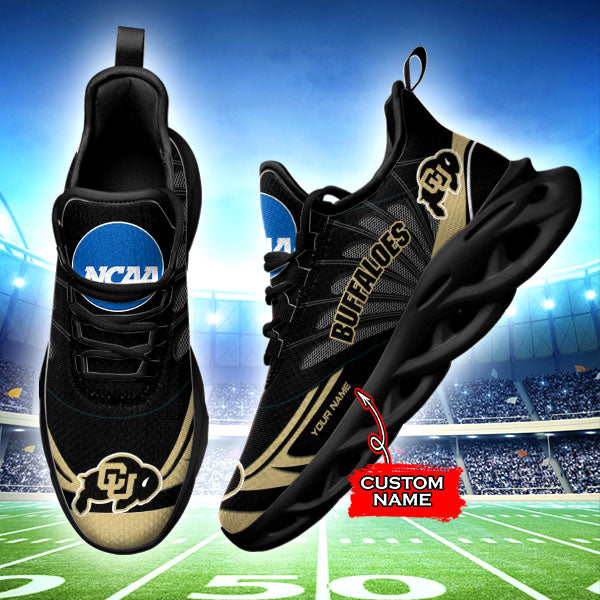Ideafootwear Colorado Buffaloes NCAA Max Soul Shoes Sneakers For Men And Women
