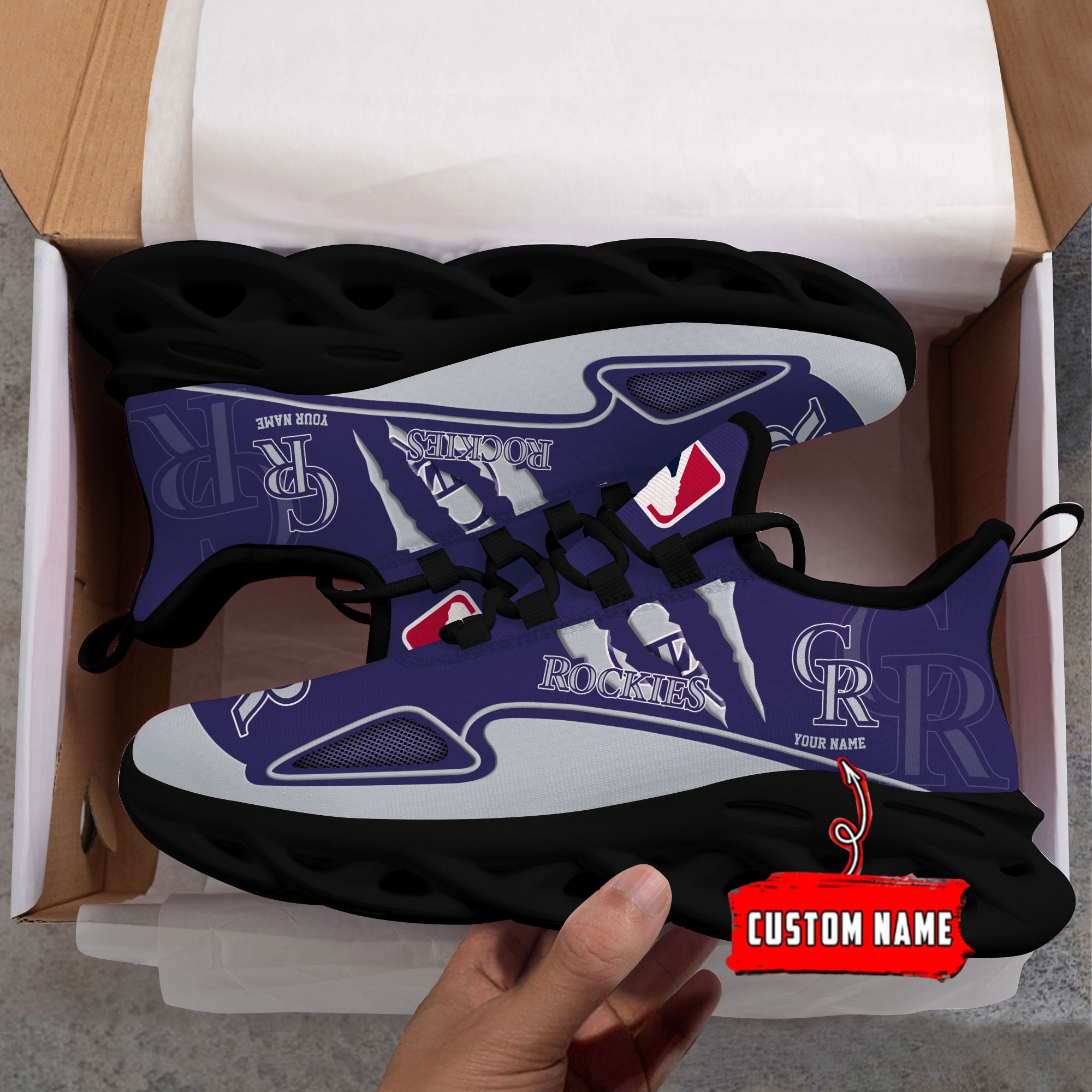 Ideafootwear Colorado Rockies Max Soul Shoes Sneakers For Men And Women