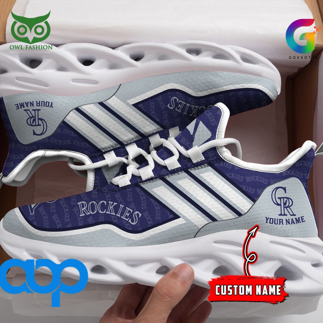 Ideafootwear Colorado Rockies Max Soul Shoes Sneakers For Men And Women