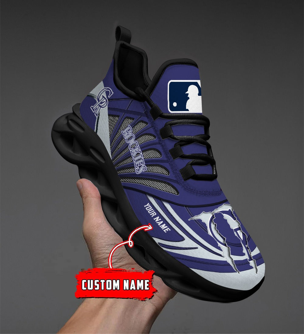 Ideafootwear Colorado Rockies MLB Max Soul Shoes Sneakers For Men And Women
