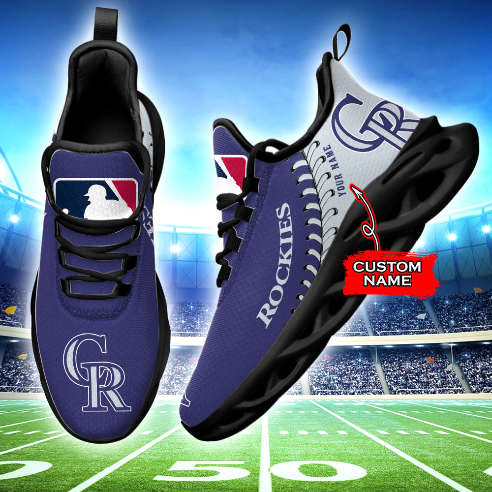 Ideafootwear Colorado Rockies MLB Max Soul Shoes Sneakers For Men And Women