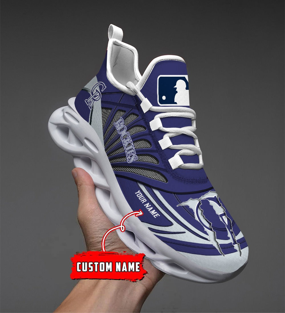 Ideafootwear Colorado Rockies MLB Max Soul Shoes Sneakers For Men And Women