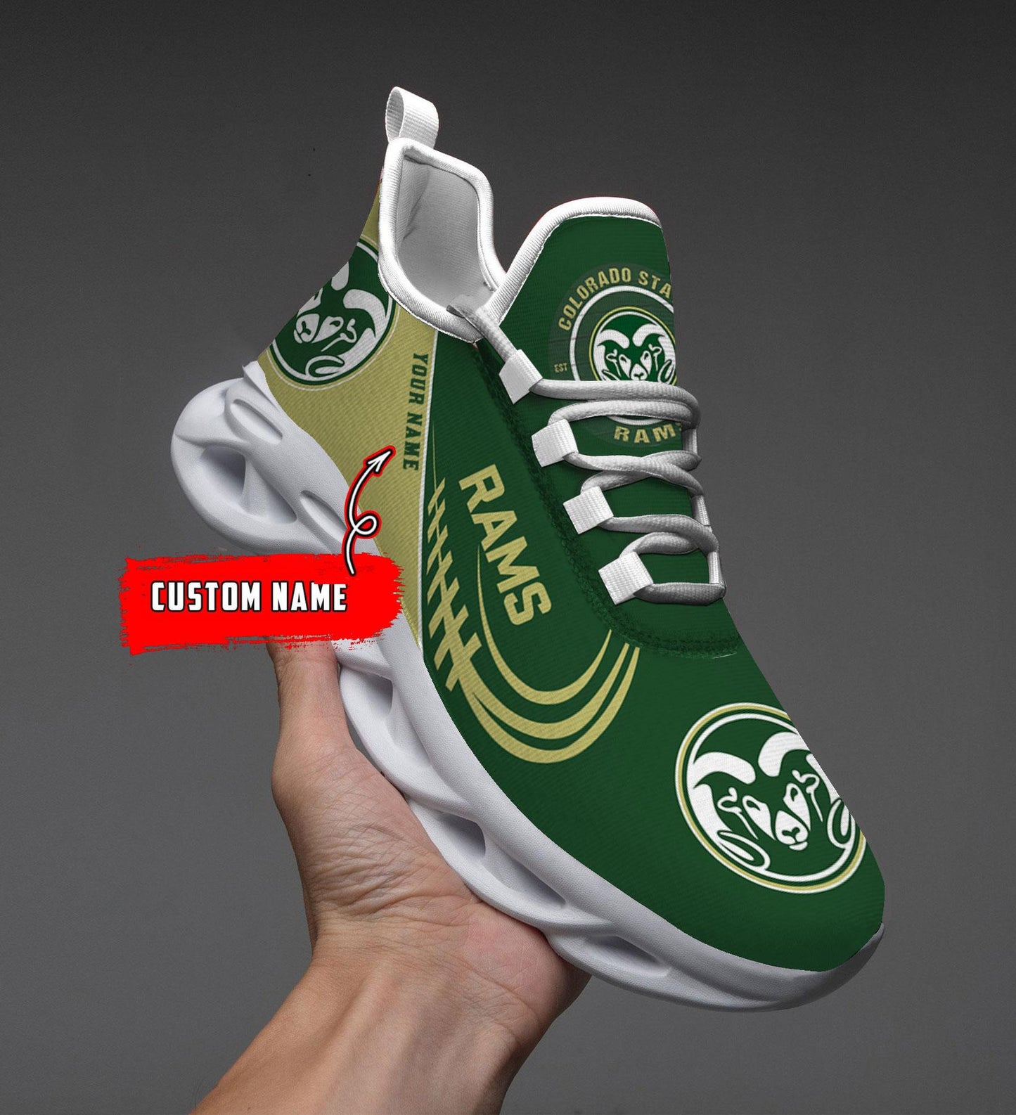 Ideafootwear Colorado State Rams Max Soul Shoes Sneakers For Men And Women