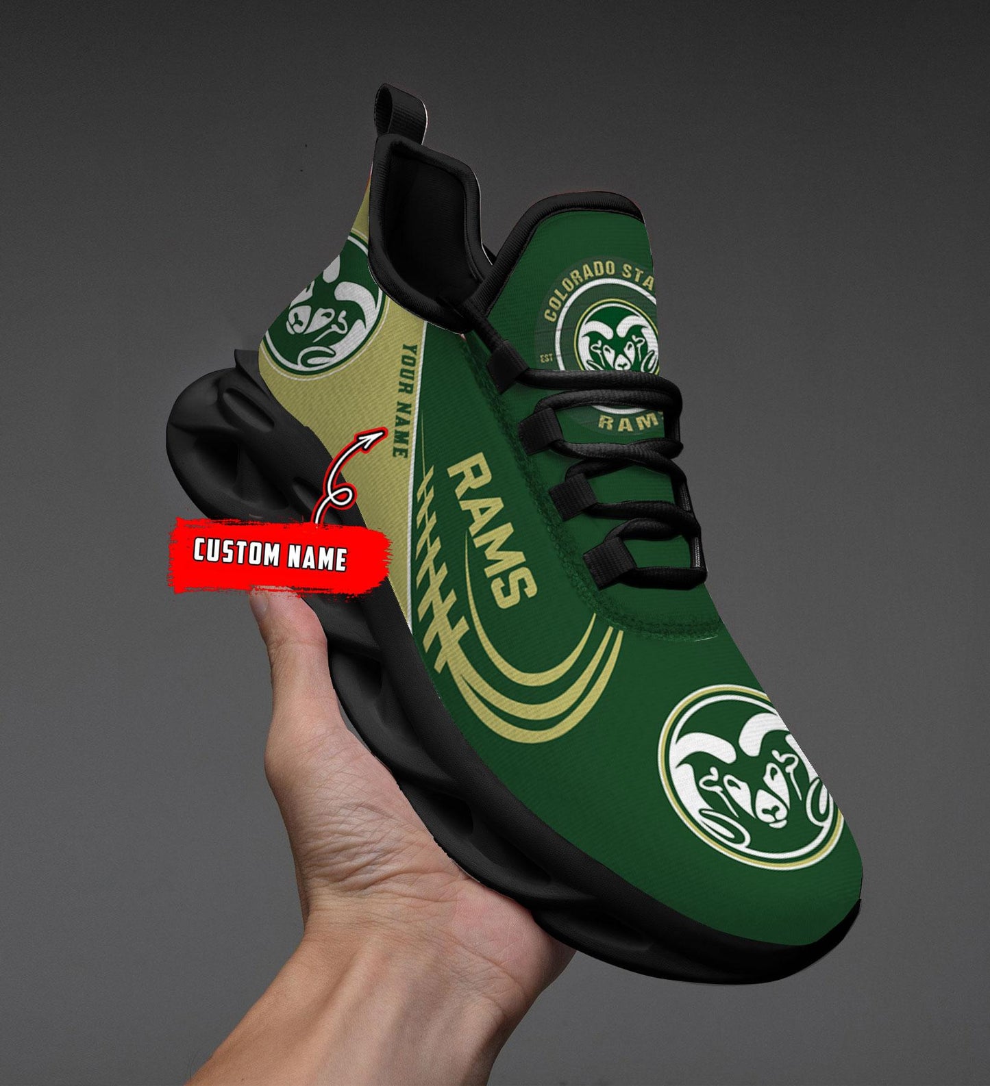 Ideafootwear Colorado State Rams Max Soul Shoes Sneakers For Men And Women