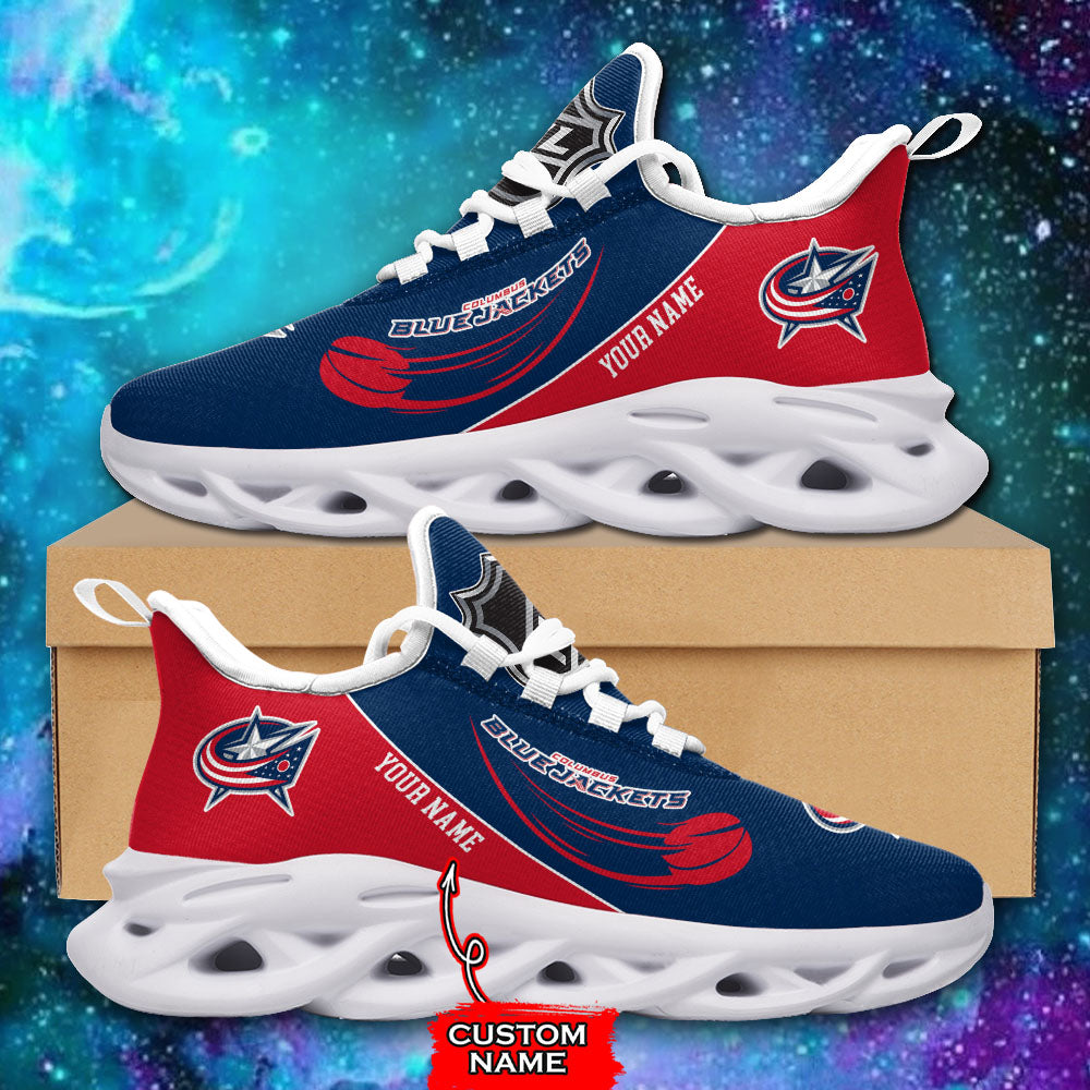 Ideafootwear Columbus Blue Jackets NHL Max Soul Shoes Sneakers For Men And Women