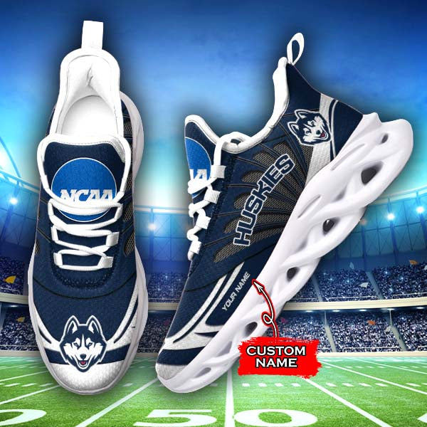 Ideafootwear Connecticut Huskies NCAA Max Soul Shoes Sneakers For Men And Women