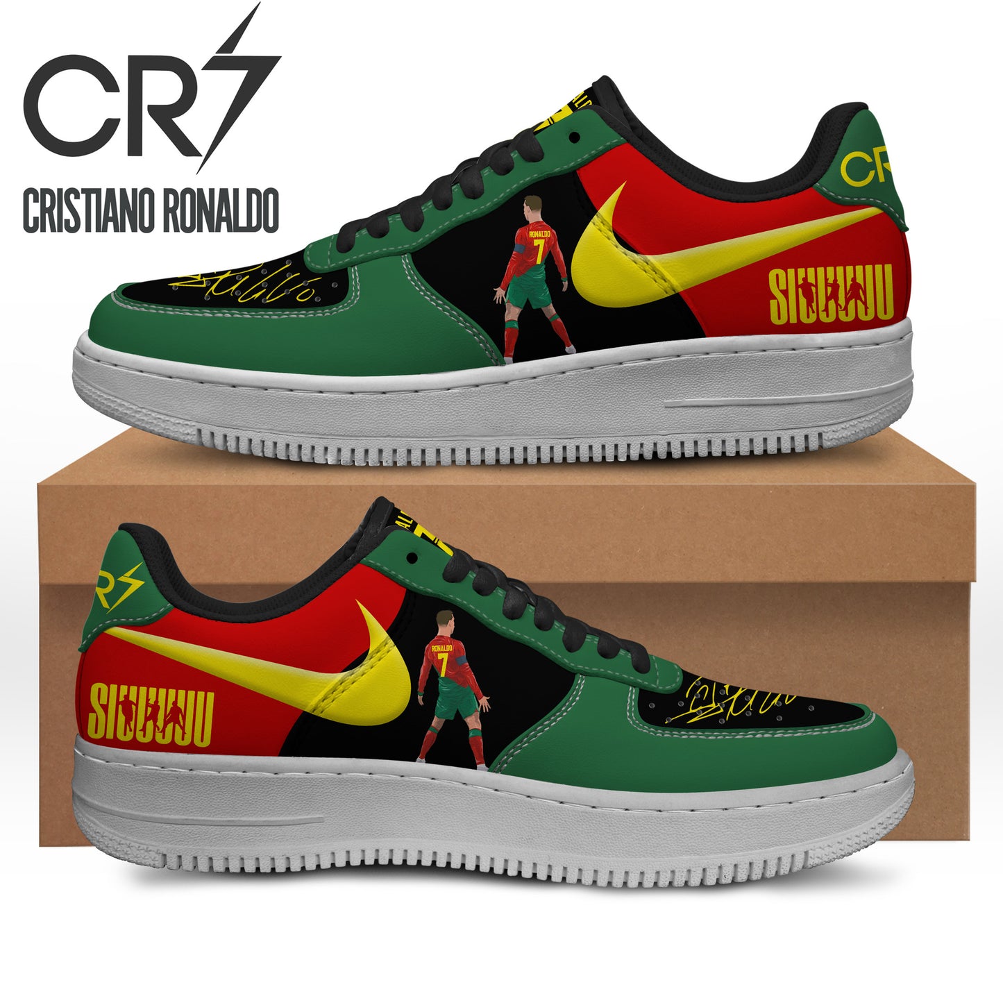 Ideafootwear Cristiano Ronaldo Air Low-Top Sneakers Shoes For Men And Women