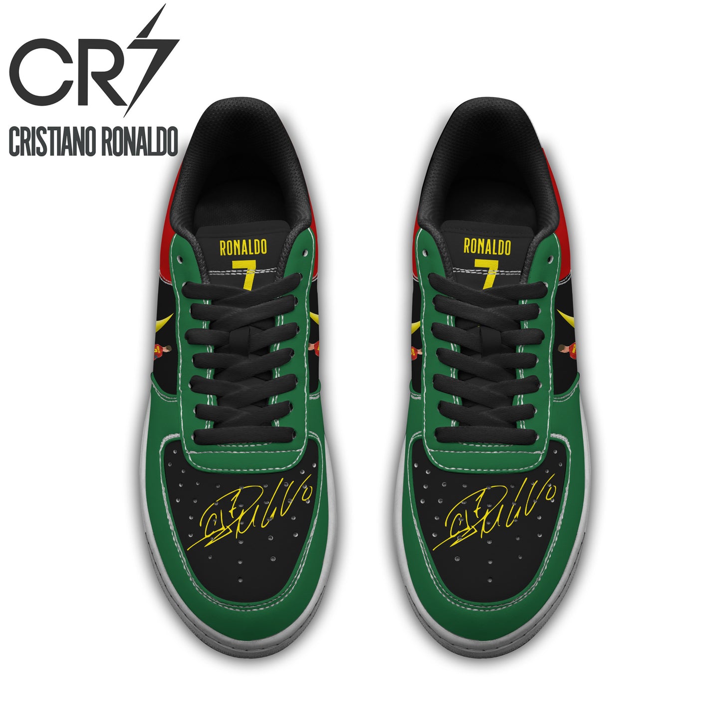 Ideafootwear Cristiano Ronaldo Air Low-Top Sneakers Shoes For Men And Women