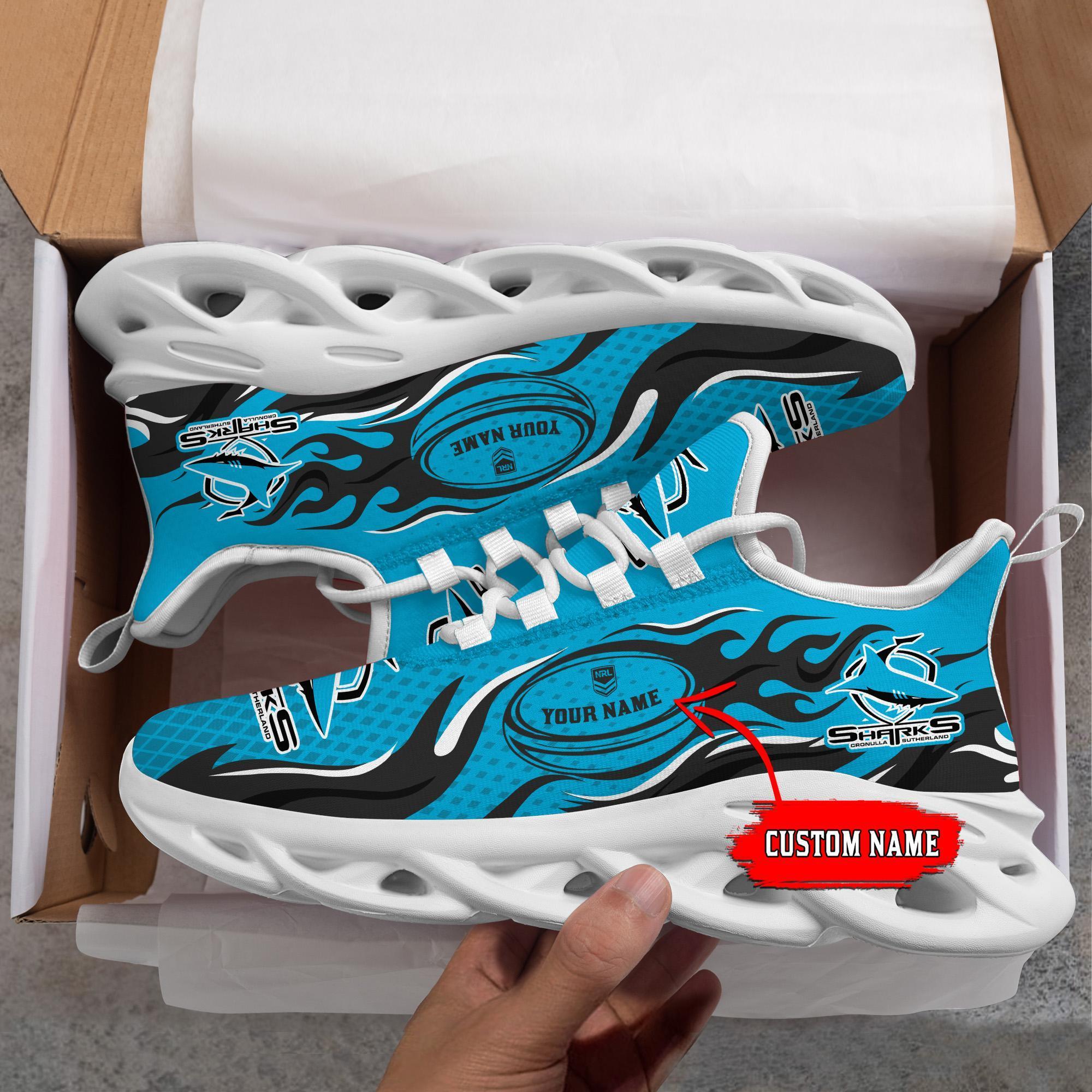 Ideafootwear Cronulla Sharks Max Soul Shoes Sneakers For Men And Women