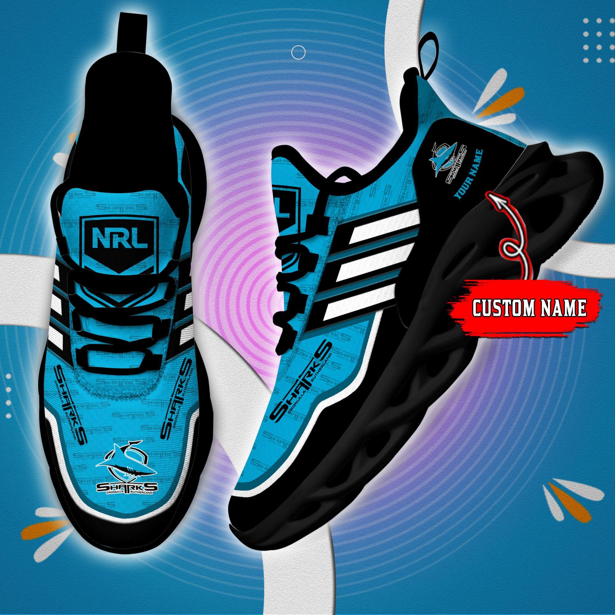 Ideafootwear Cronulla Sharks Max Soul Shoes Sneakers For Men And Women