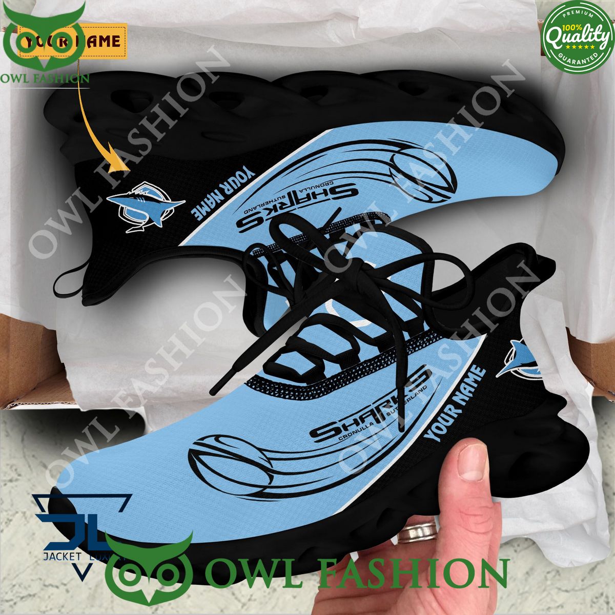 Ideafootwear Cronulla Sharks Max Soul Shoes Sneakers For Men And Women
