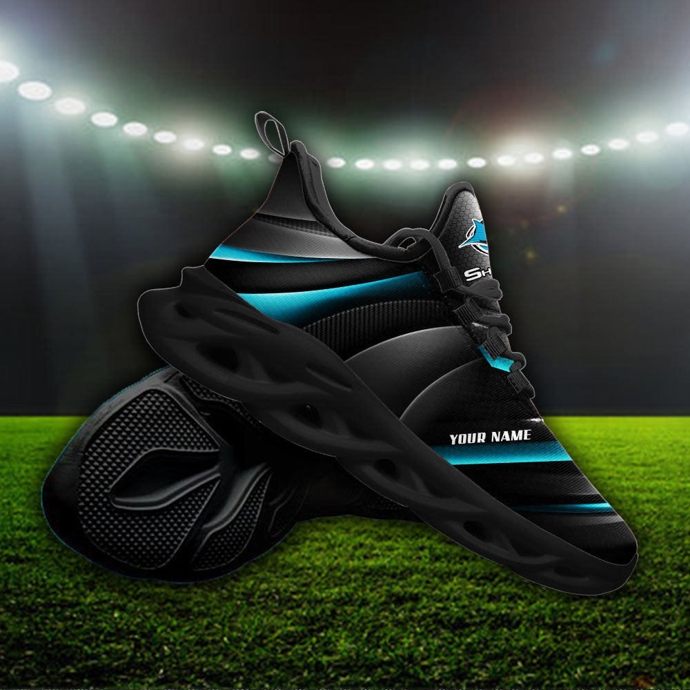 Ideafootwear Cronulla-Sutherland Sharks NRL Max Soul Shoes Sneakers For Men And Women