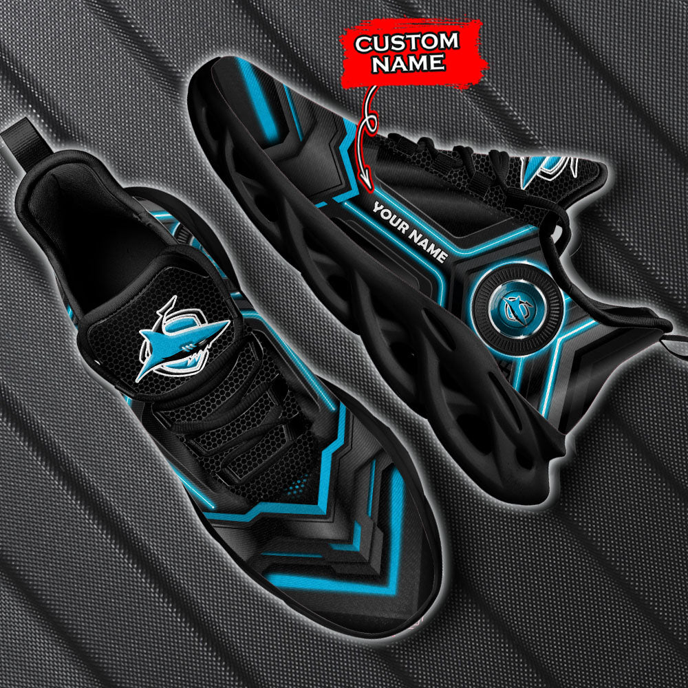Ideafootwear Cronulla-Sutherland Sharks NRL Max Soul Shoes Sneakers For Men And Women
