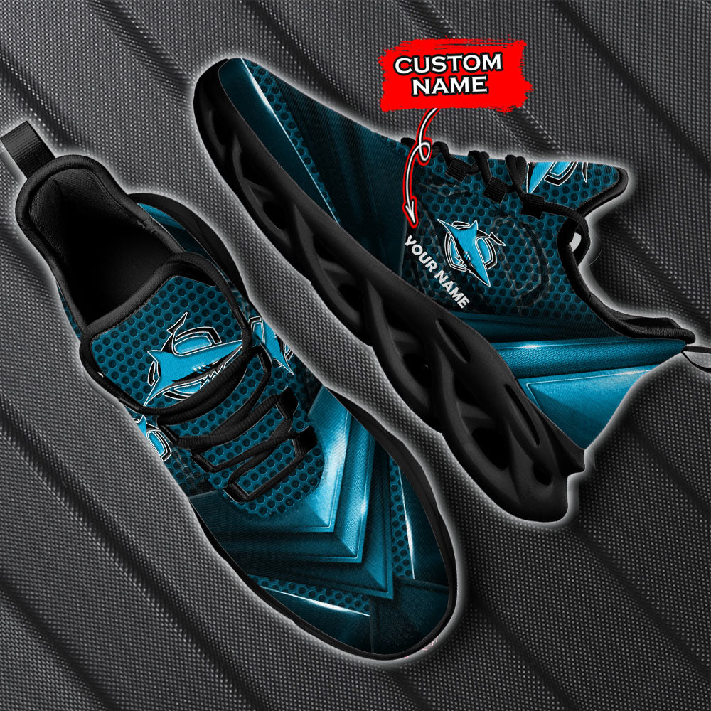Ideafootwear Cronulla-Sutherland Sharks NRL Max Soul Shoes Sneakers For Men And Women