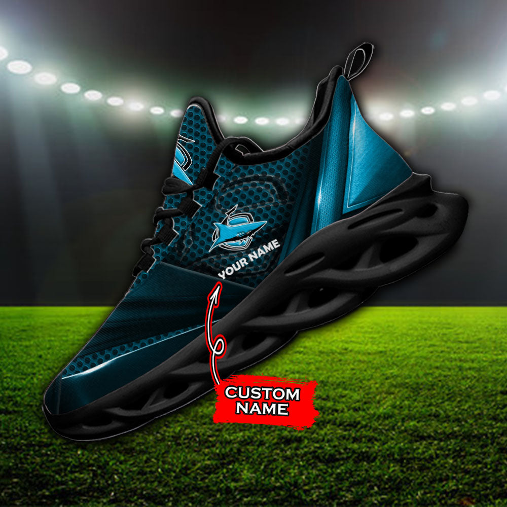 Ideafootwear Cronulla-Sutherland Sharks NRL Max Soul Shoes Sneakers For Men And Women