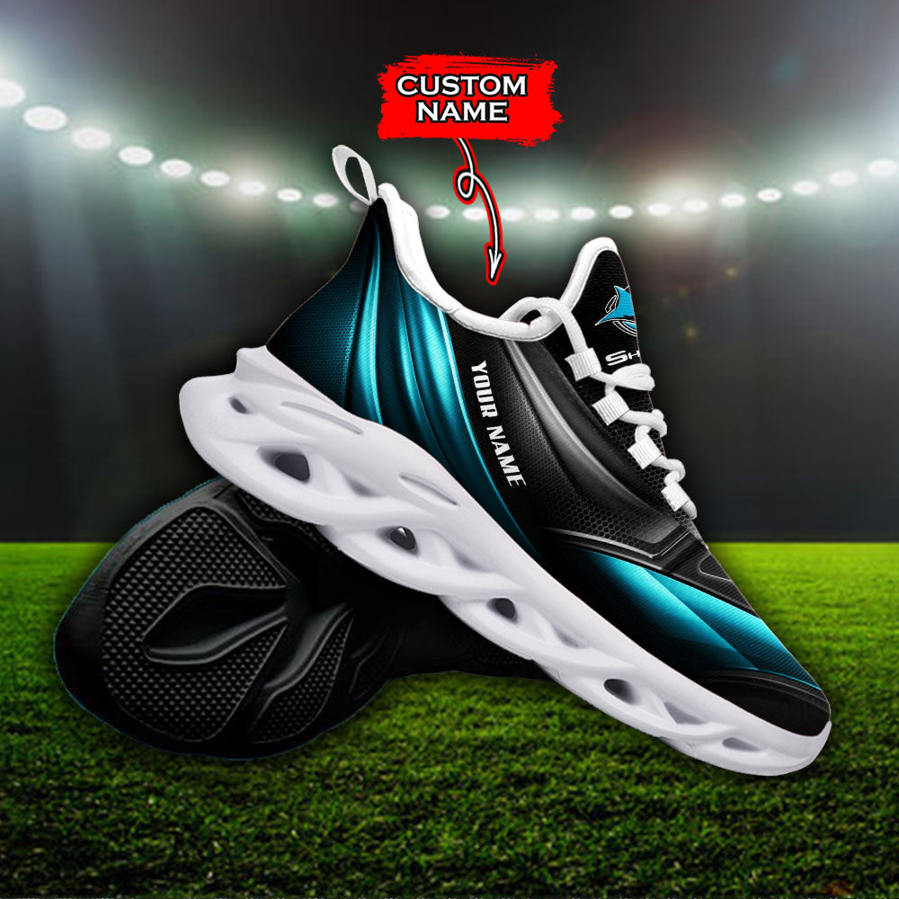 Ideafootwear Cronulla-Sutherland Sharks NRL Max Soul Shoes Sneakers For Men And Women