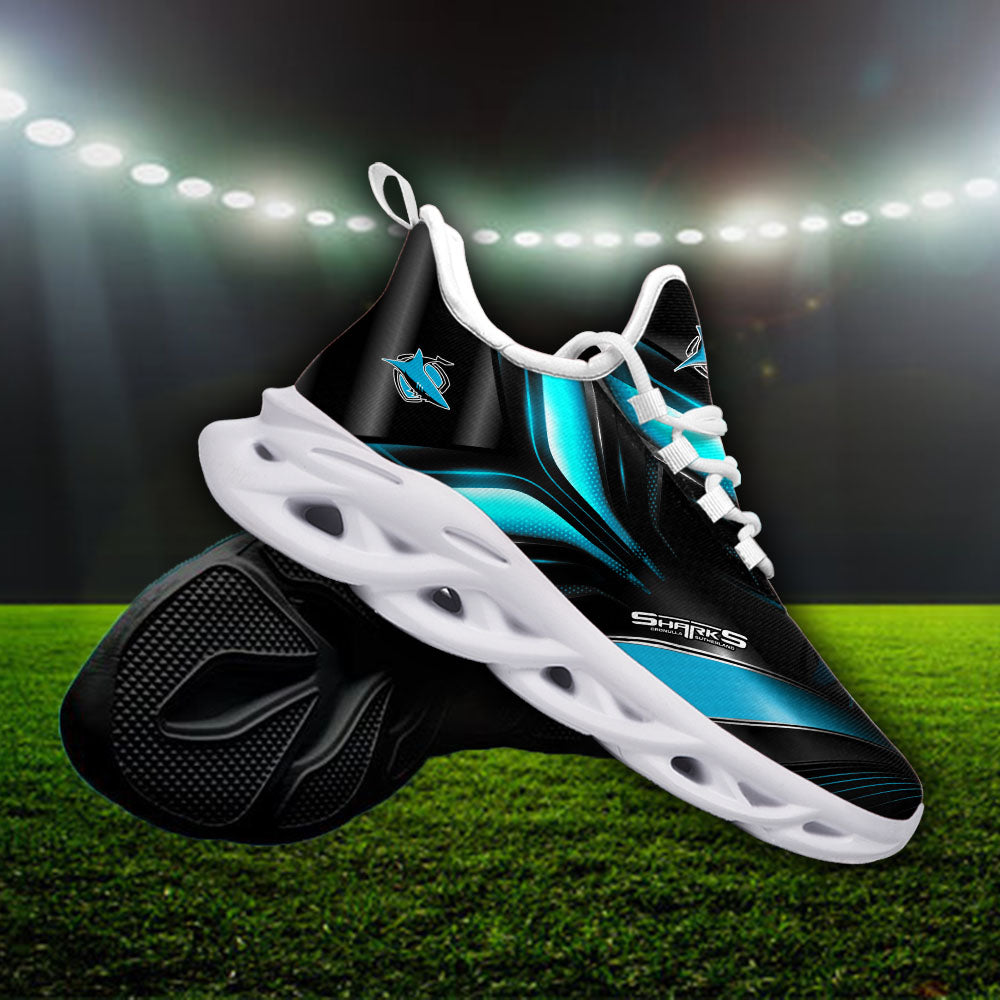 Ideafootwear Cronulla-Sutherland Sharks NRL Max Soul Shoes Sneakers For Men And Women
