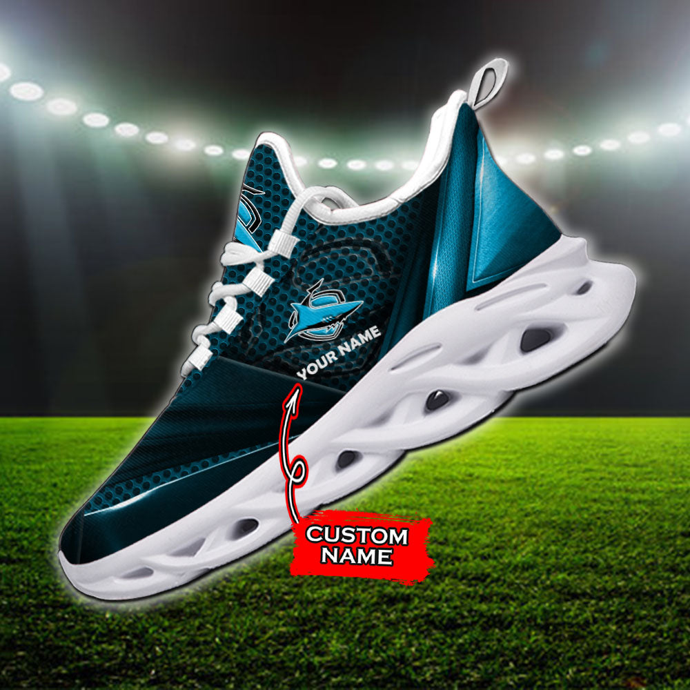 Ideafootwear Cronulla-Sutherland Sharks NRL Max Soul Shoes Sneakers For Men And Women