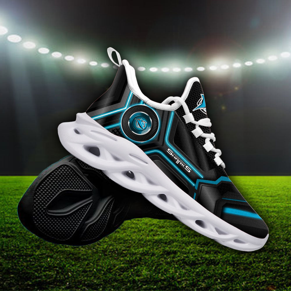 Ideafootwear Cronulla-Sutherland Sharks NRL Max Soul Shoes Sneakers For Men And Women