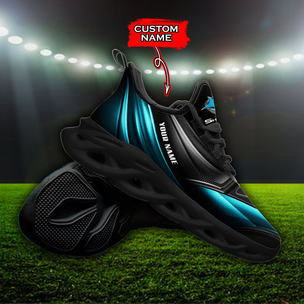 Ideafootwear Cronulla-Sutherland Sharks NRL Max Soul Shoes Sneakers For Men And Women