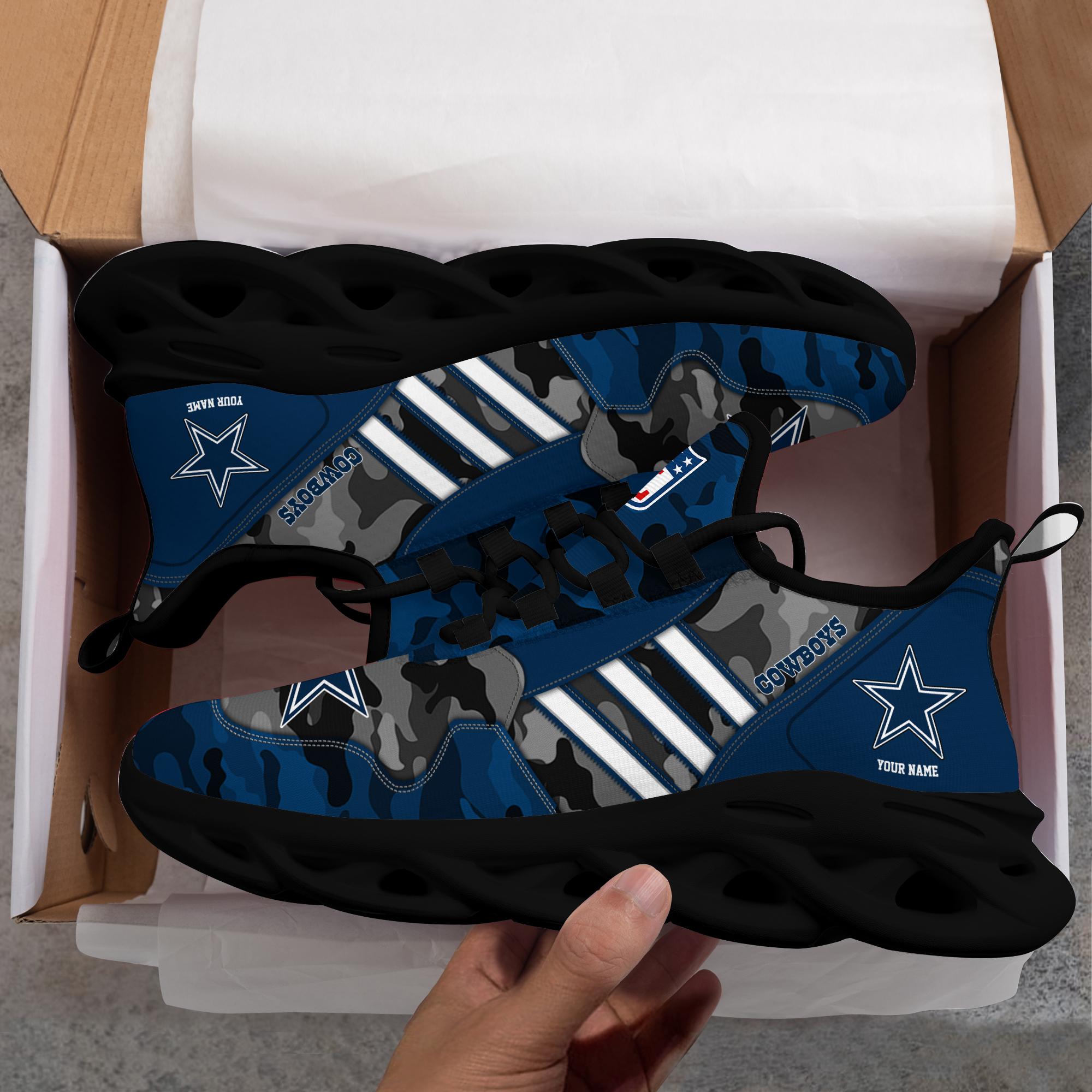 Ideafootwear Dallas Cowboys Max Soul Shoes Sneakers For Men And Women