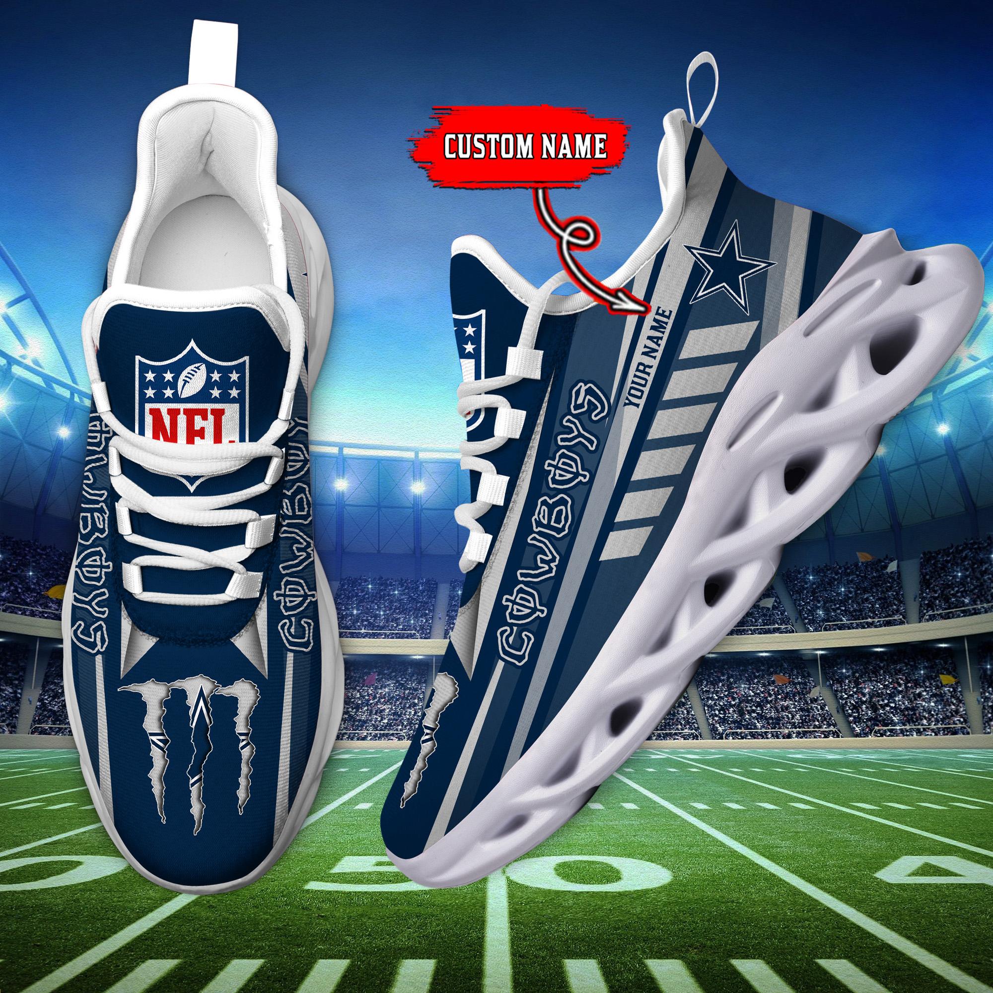 Ideafootwear Dallas Cowboys Max Soul Shoes Sneakers For Men And Women