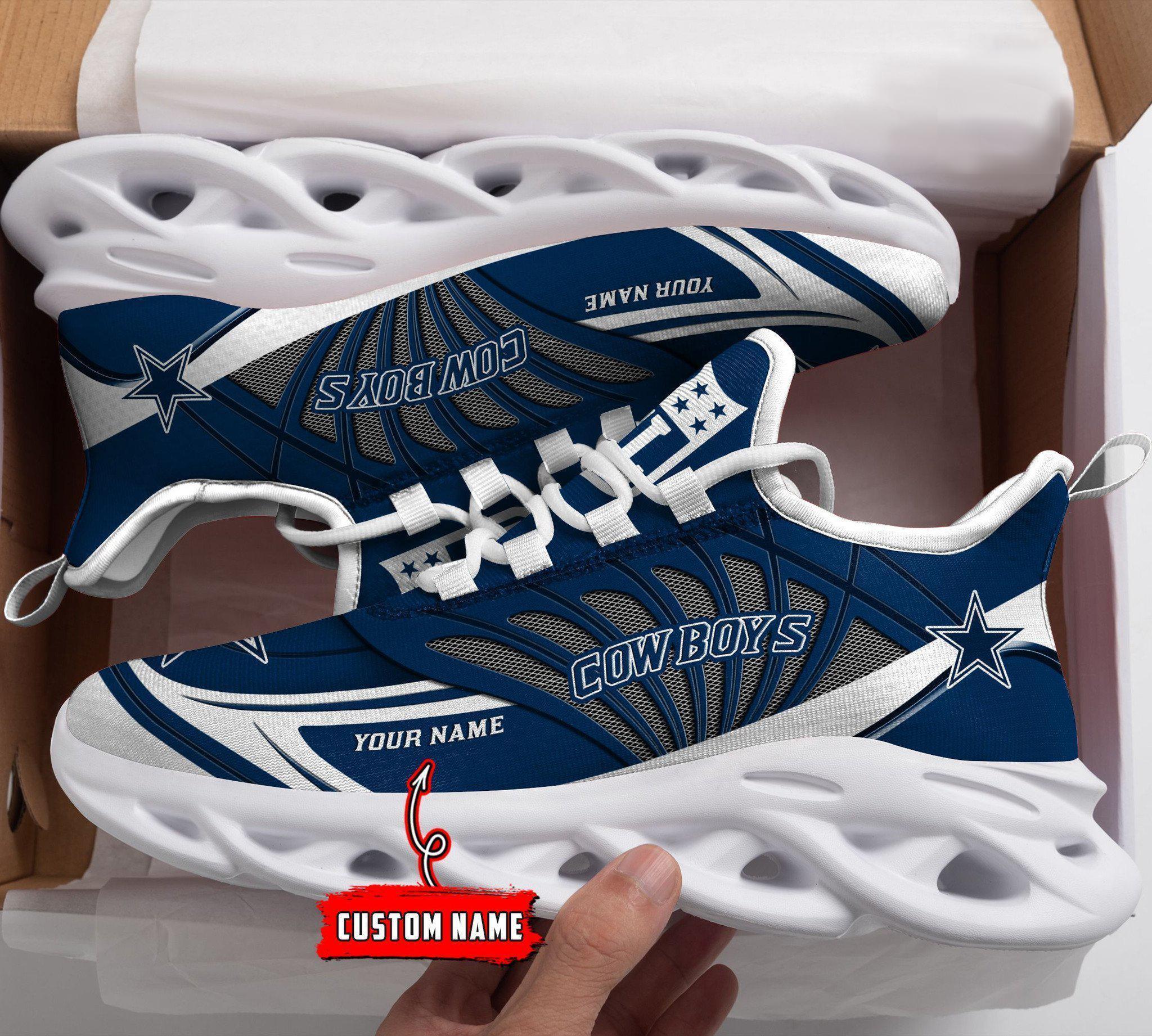 Ideafootwear Dallas Cowboys Max Soul Shoes Sneakers For Men And Women