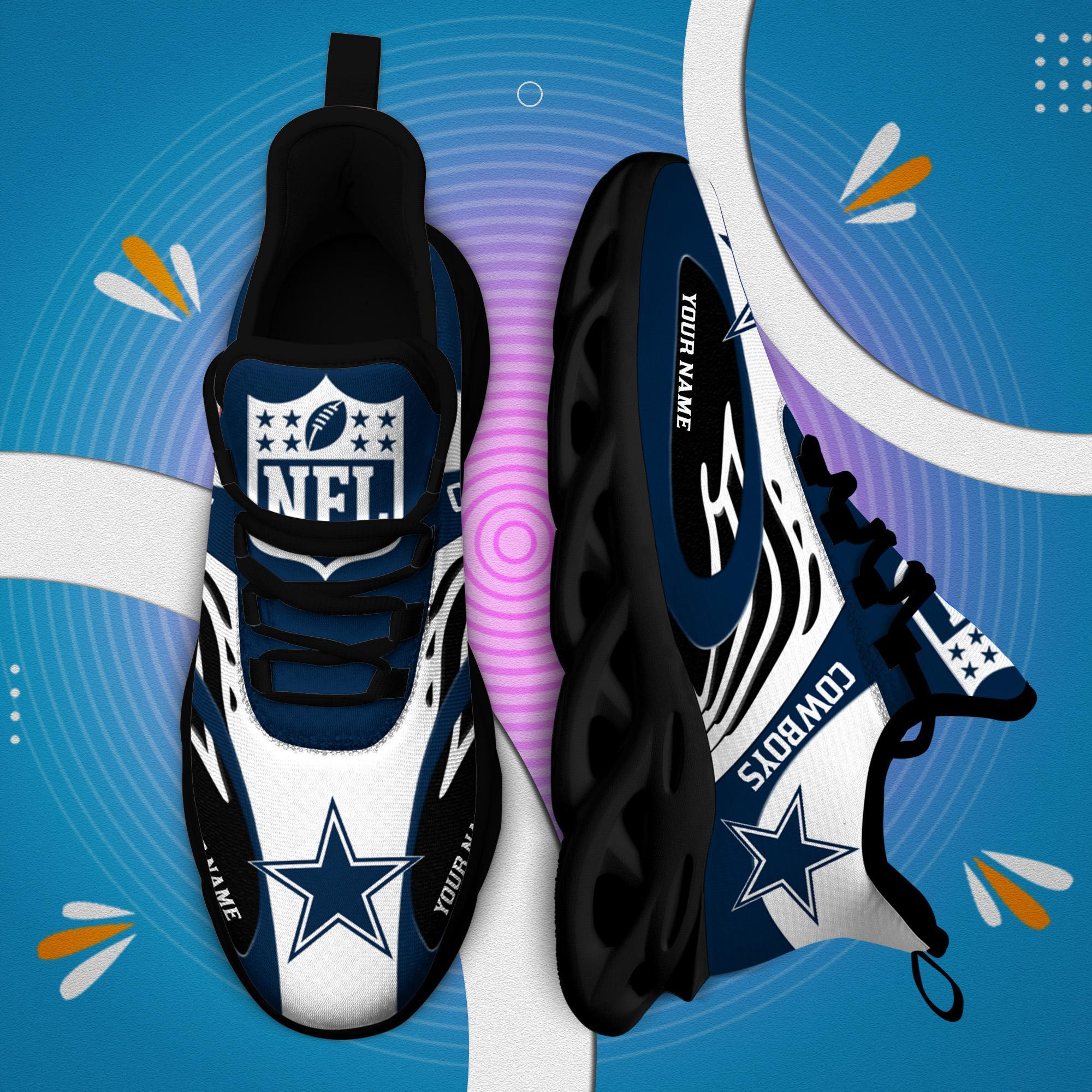 Ideafootwear Dallas Cowboys Max Soul Shoes Sneakers For Men And Women