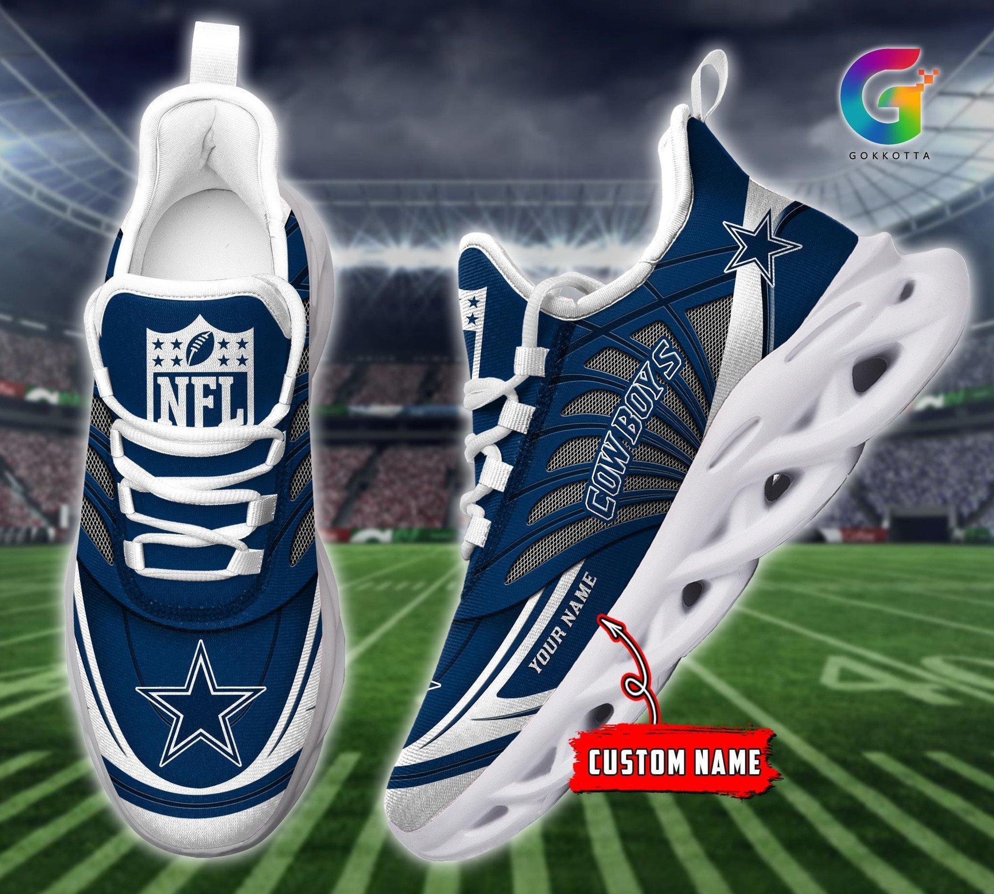 Ideafootwear Dallas Cowboys Max Soul Shoes Sneakers For Men And Women