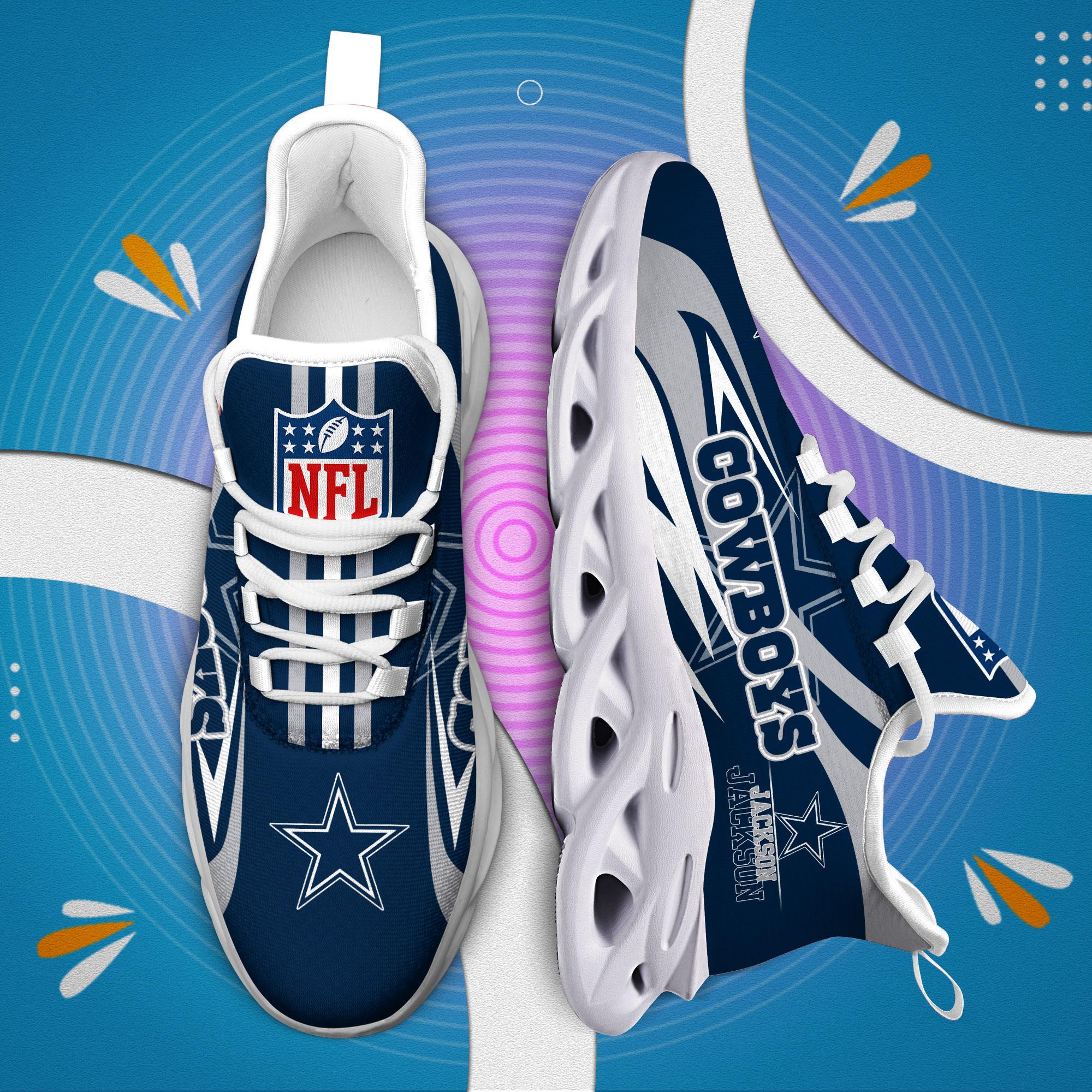 Ideafootwear Dallas Cowboys Max Soul Shoes Sneakers For Men And Women