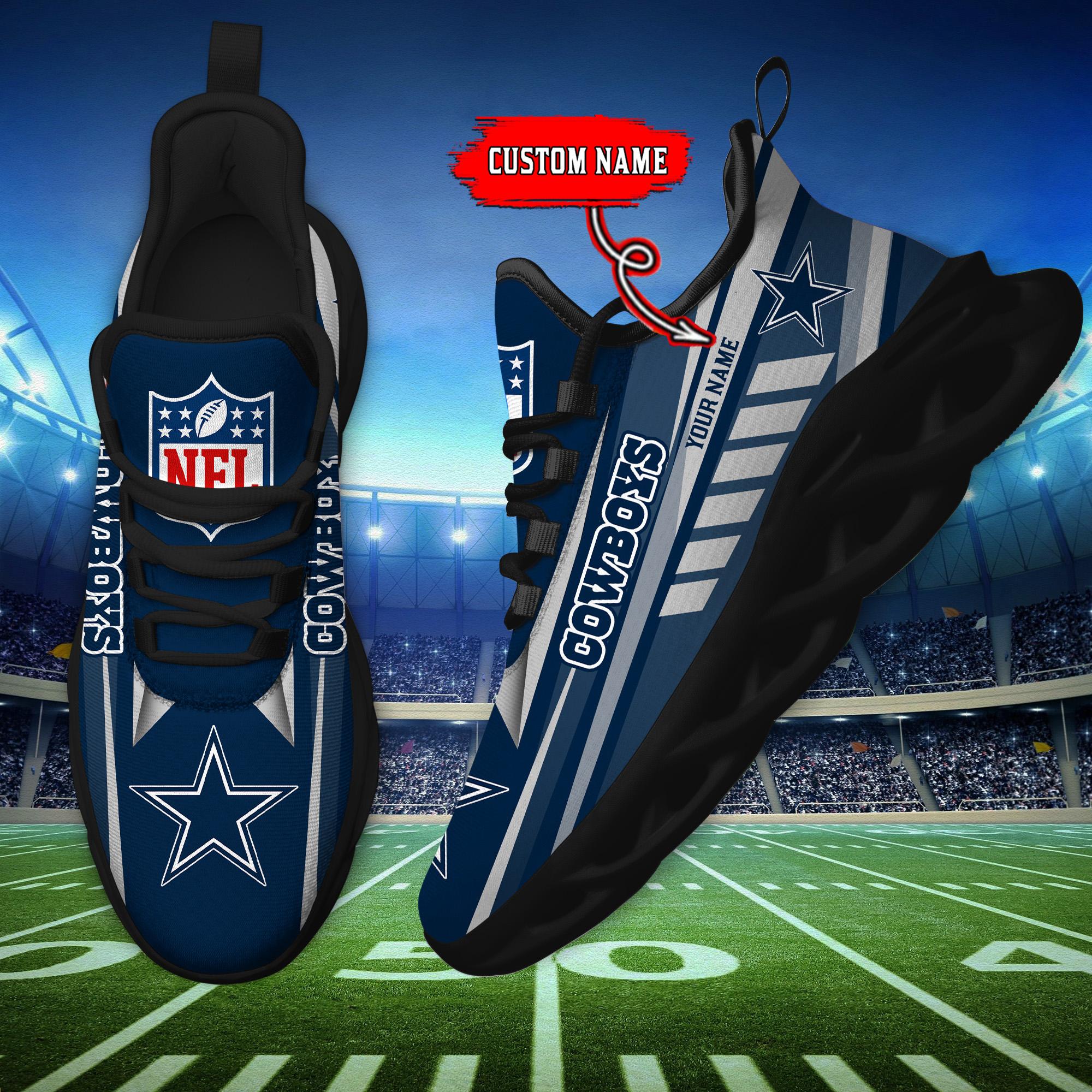 Ideafootwear Dallas Cowboys Max Soul Shoes Sneakers For Men And Women