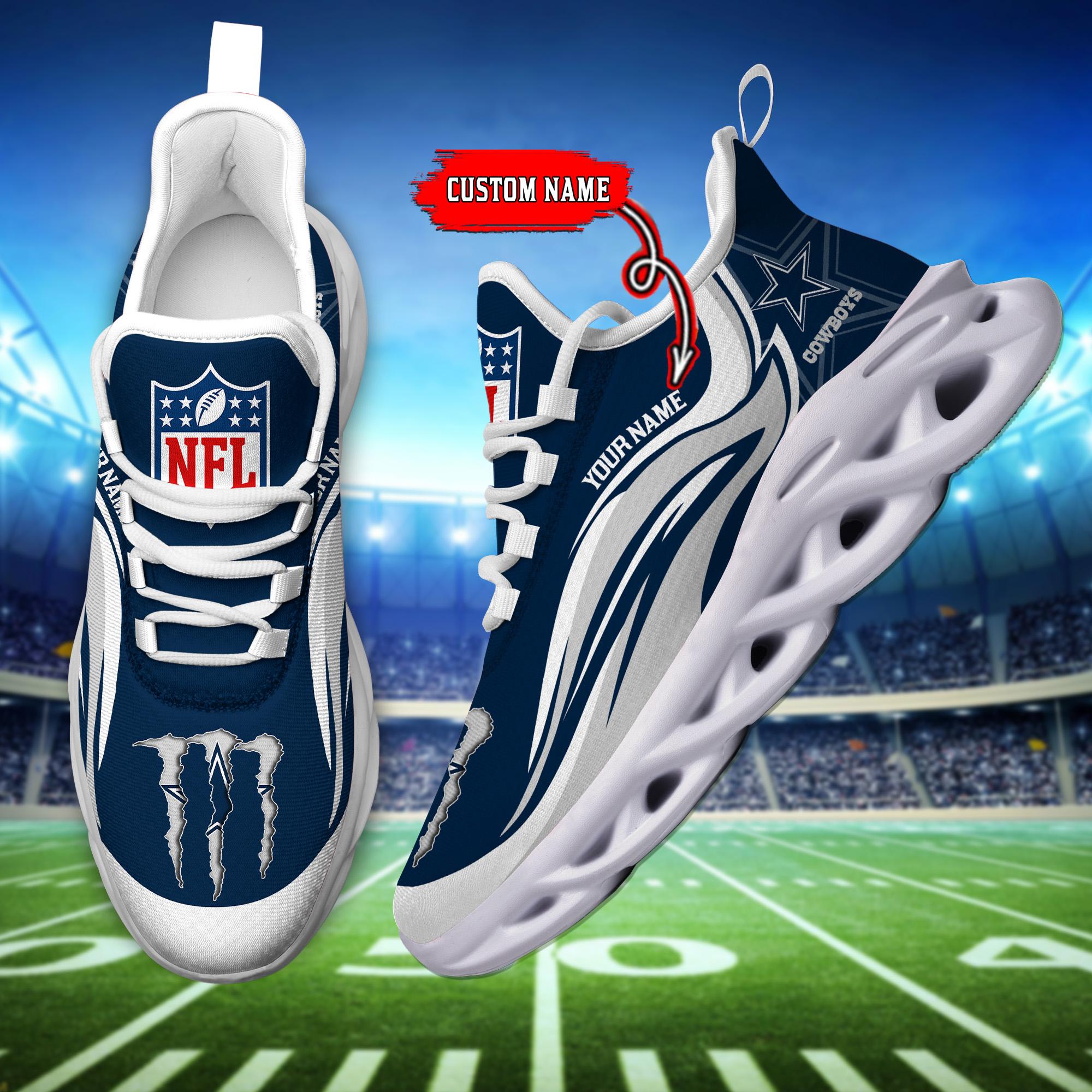 Ideafootwear Dallas Cowboys Max Soul Shoes Sneakers For Men And Women