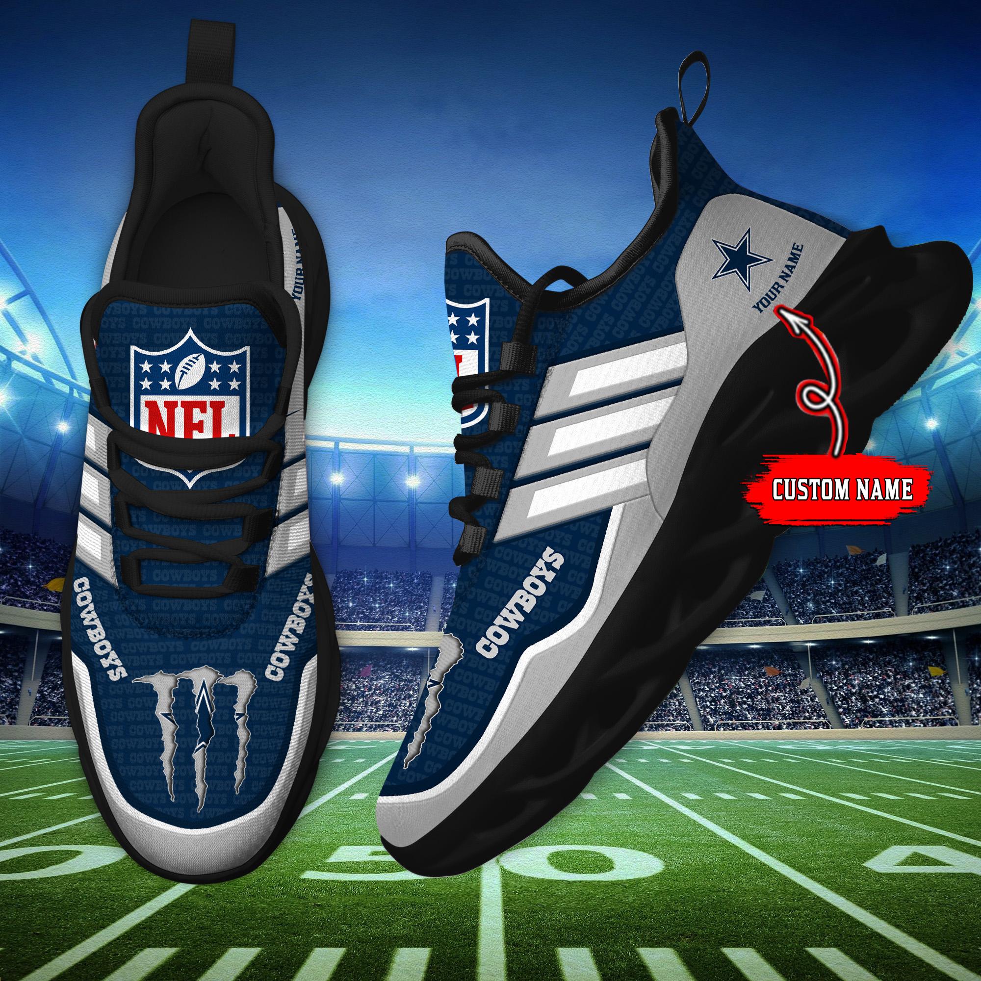 Ideafootwear Dallas Cowboys Max Soul Shoes Sneakers For Men And Women