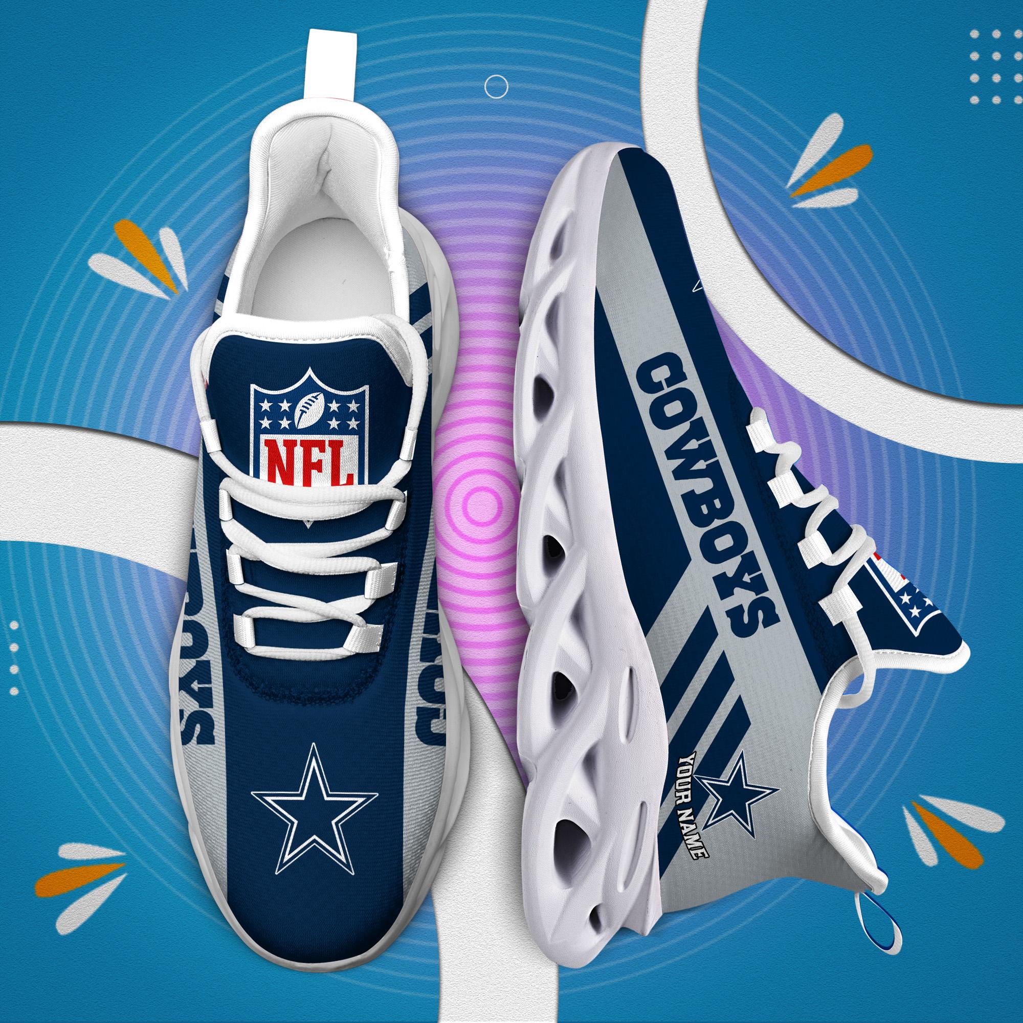 Ideafootwear Dallas Cowboys Max Soul Shoes Sneakers For Men And Women