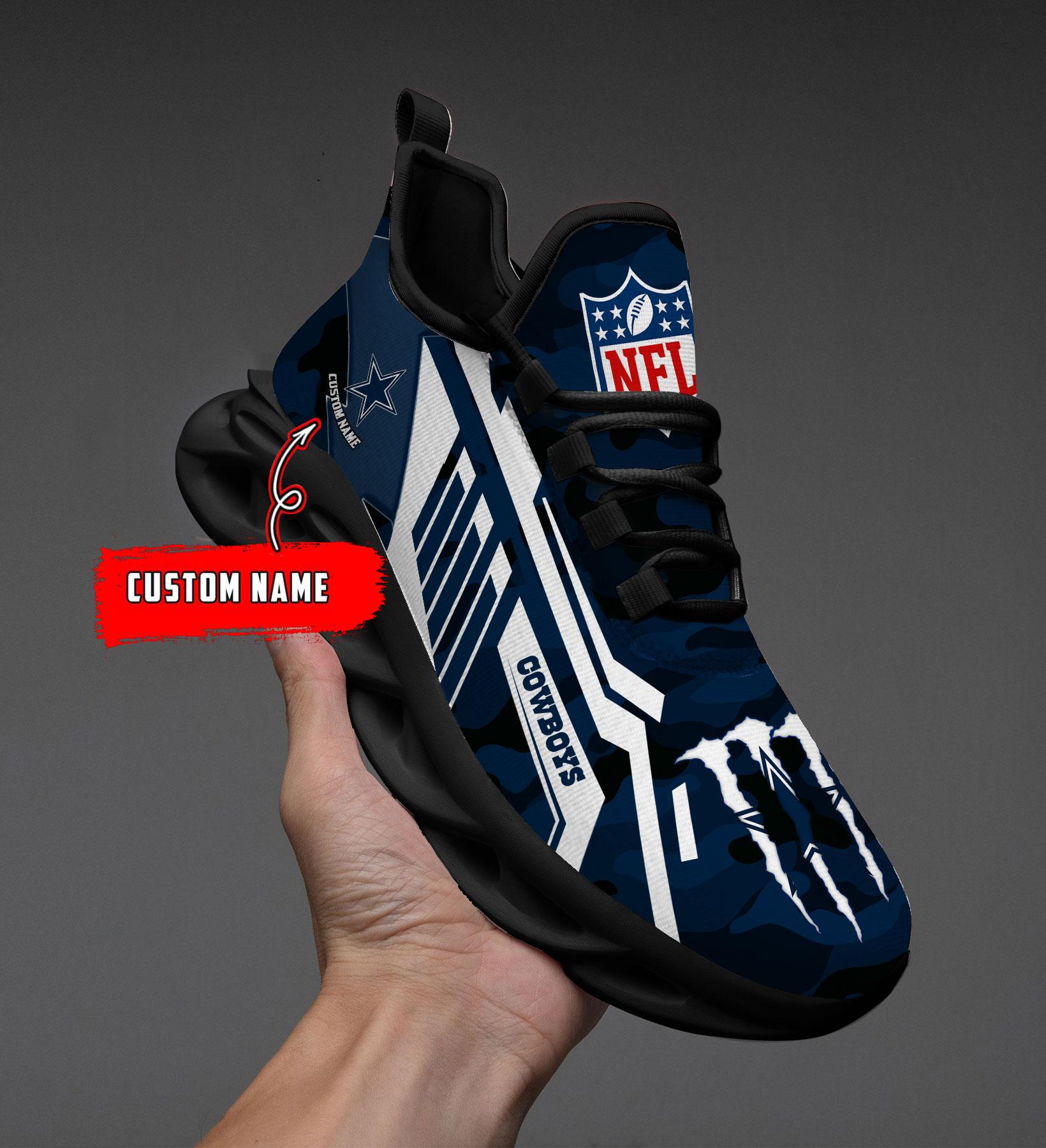 Ideafootwear Dallas Cowboys Max Soul Shoes Sneakers For Men And Women