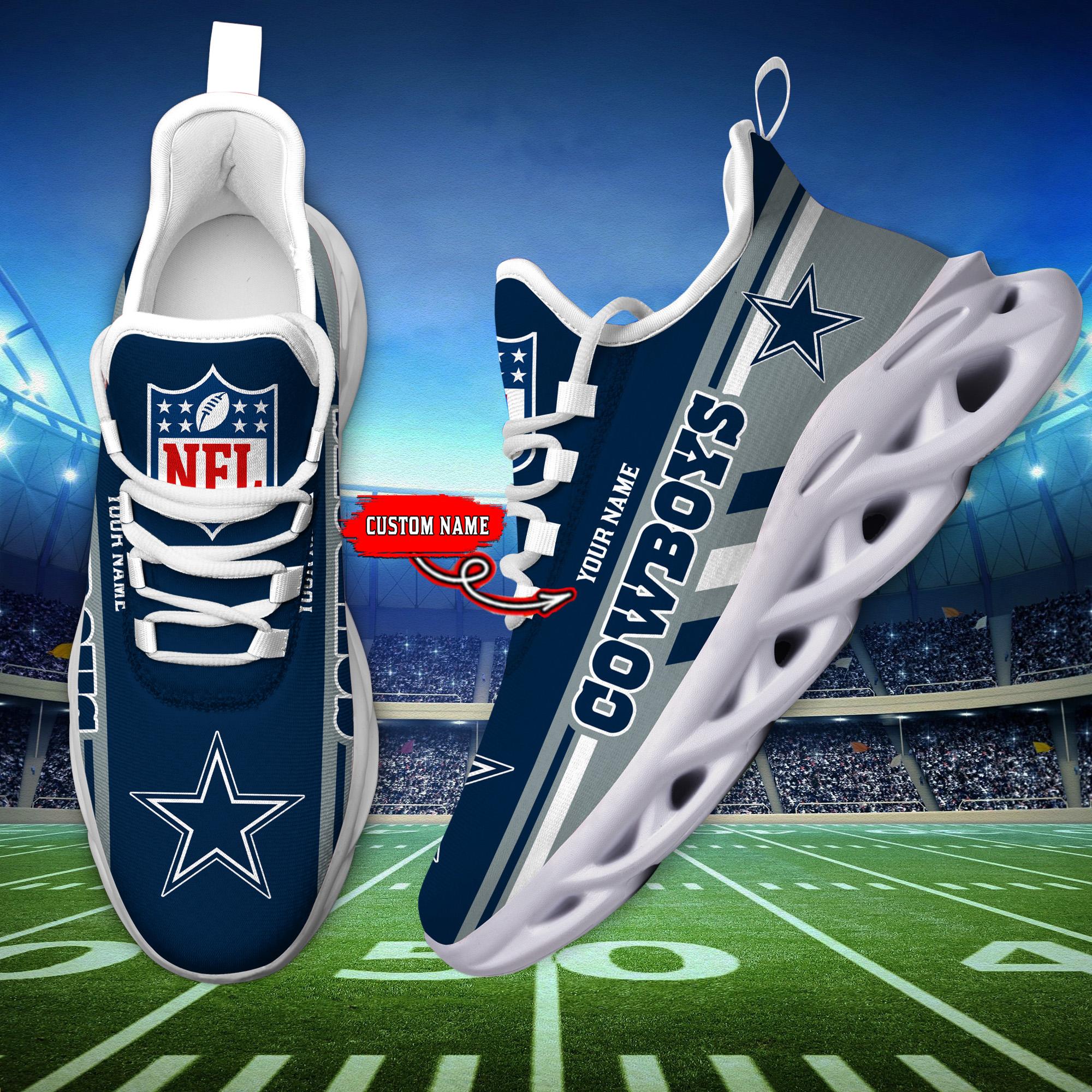 Ideafootwear Dallas Cowboys Max Soul Shoes Sneakers For Men And Women