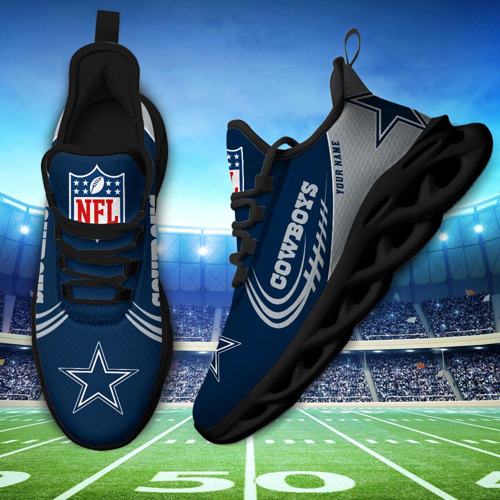 Ideafootwear Dallas Cowboys Max Soul Shoes Sneakers For Men And Women