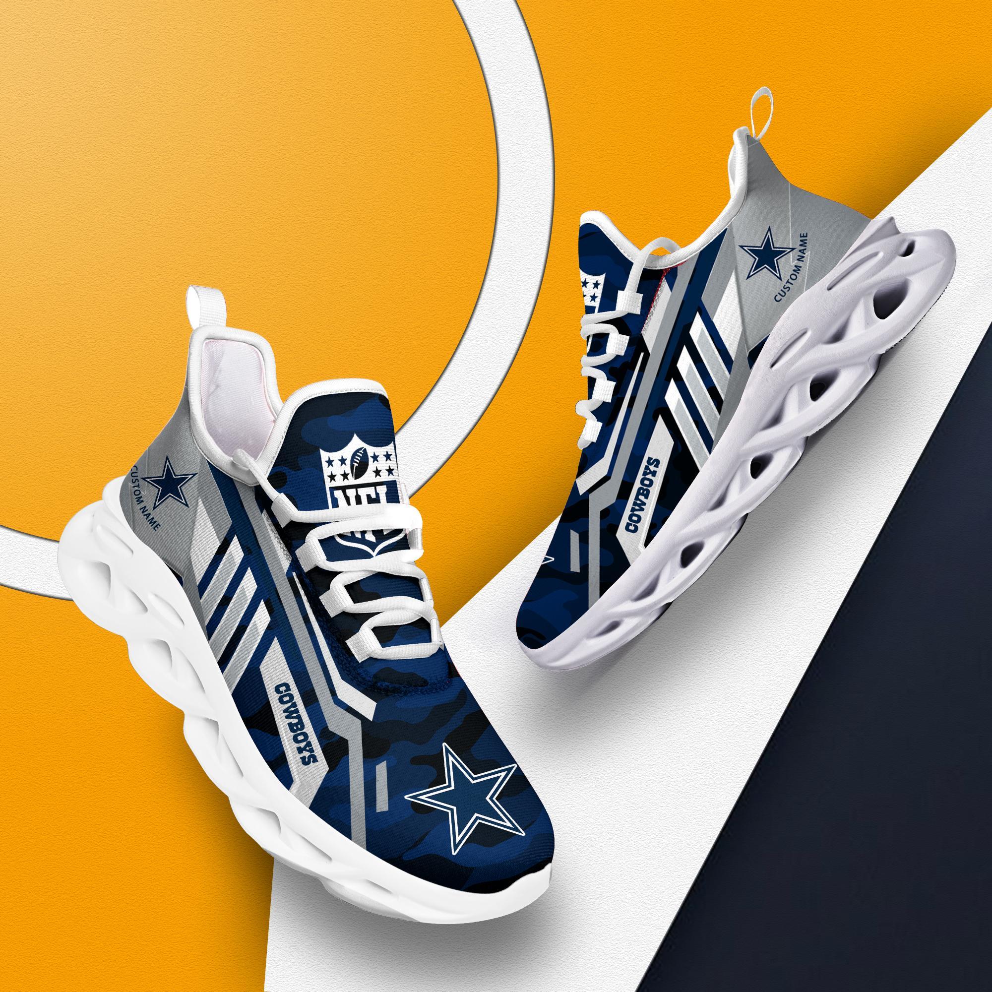 Ideafootwear Dallas Cowboys Max Soul Shoes Sneakers For Men And Women