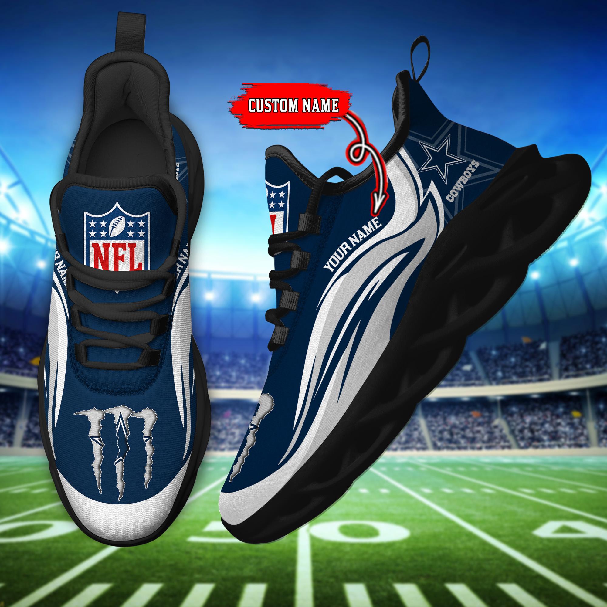 Ideafootwear Dallas Cowboys Max Soul Shoes Sneakers For Men And Women