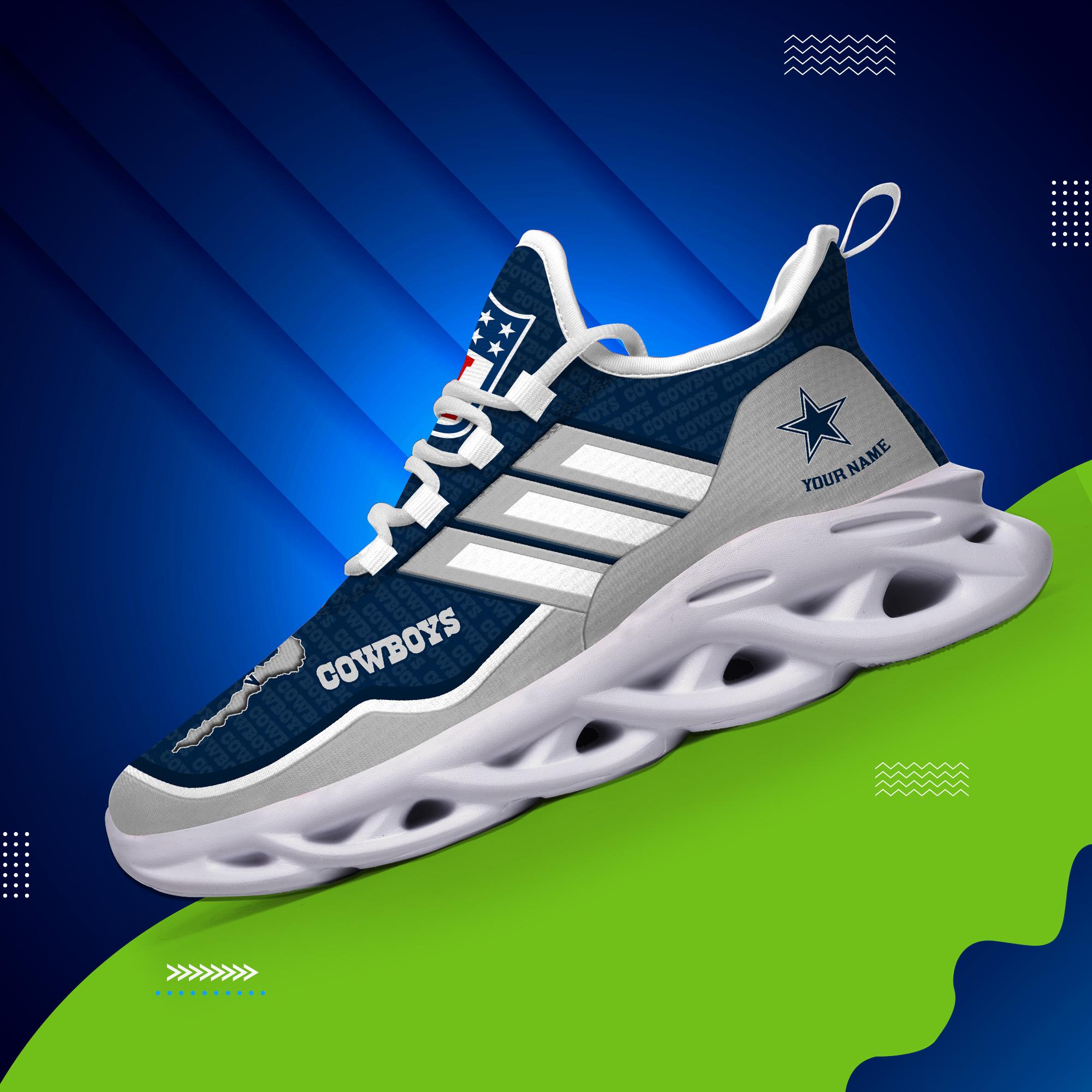 Ideafootwear Dallas Cowboys Max Soul Shoes Sneakers For Men And Women