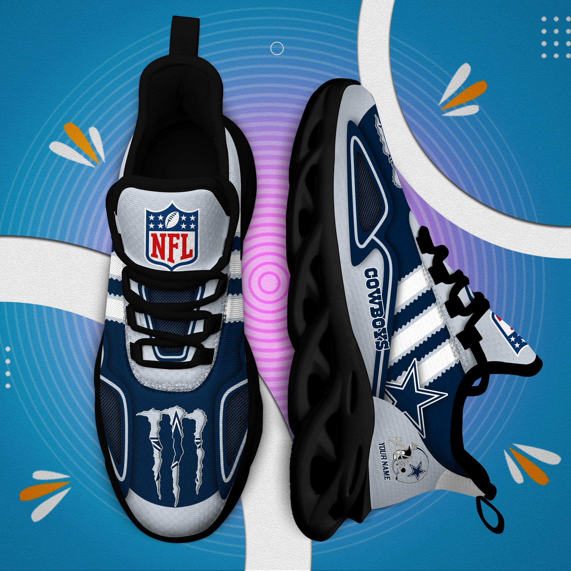 Ideafootwear Dallas Cowboys Max Soul Shoes Sneakers For Men And Women